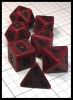 Dice : Dice - Dice Sets - Ancient Red with Black Numeral - Dark Ages